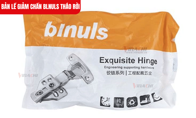 Bản lề giảm chấn Blnuls tháo rời được làm từ inox cao cấp giúp bản lề không bị hoen gỉ