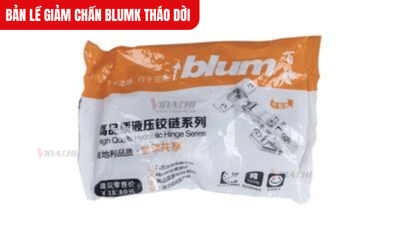 Bản lề Blumk tháo dời có các kiểu cong vừa, cong nhiều, cần chọn loại phù hợp với thiết kế tủ