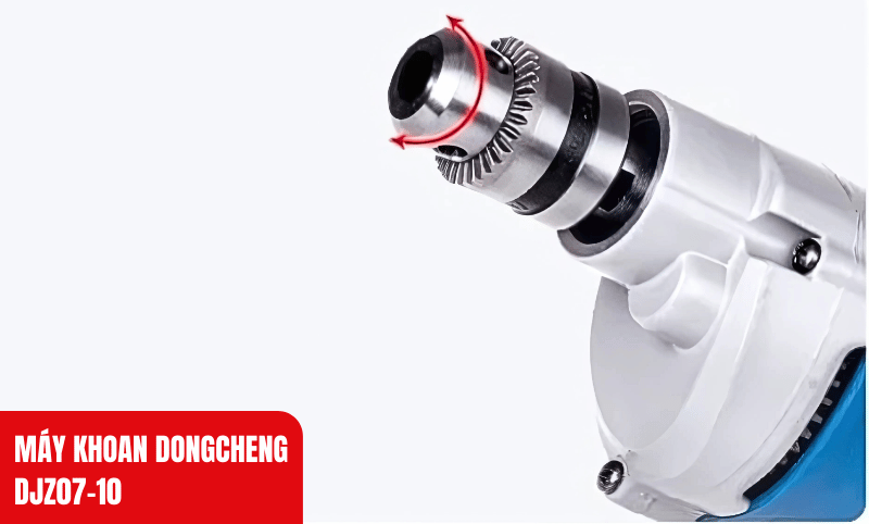Đầu kép 10mm cùng khả năng tháo lắp chuyển đổi linh hoạt mũi khoan từ 1mm - 10mm