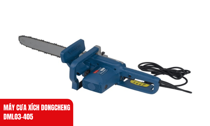 Máy cưa xích Dongcheng DML03-405 đáp ứng nhu cầu cắt gỗ nhanh chóng và hiệu quả