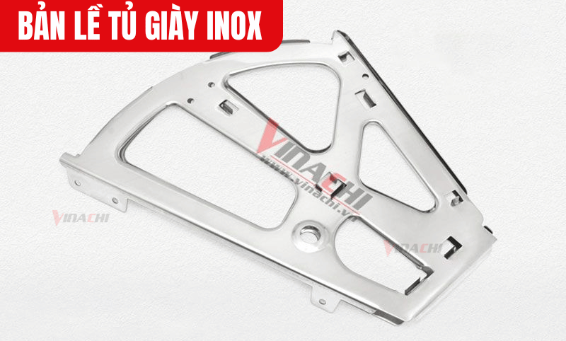 Bản lề tủ giày được làm từ inox cao cấp, có khả năng chịu lực tốt và chống gỉ sét