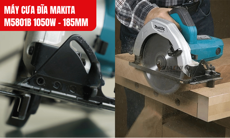 Máy có tay cầm vừa vặn, hỗ trợ thao tác thoải mái và giảm rung khi cắt