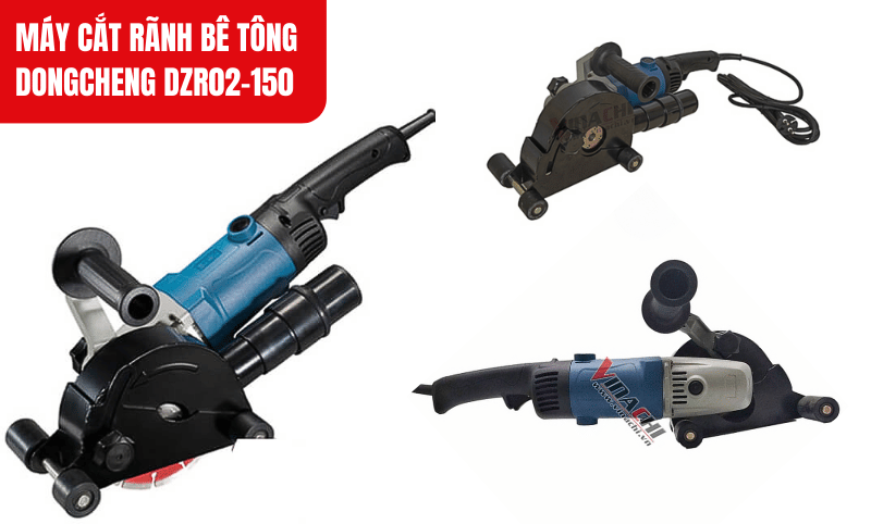 Máy cắt rãnh bê tông Dongcheng DZR02-150 lý tưởng cho thợ xây dựng khi thi công rãnh điện nước chuẩn xác