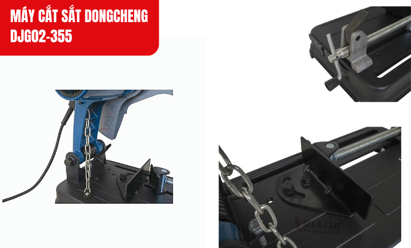 Hình ảnh các bộ phận của máy được chụp chi tiết