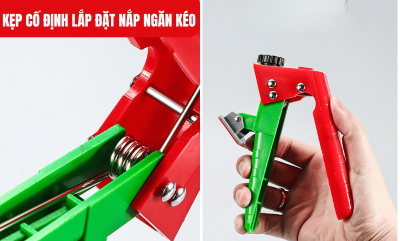 Kẹp cố định lắp đặt ngăn kéo trang bị lò xo có độ đàn hồi tốt