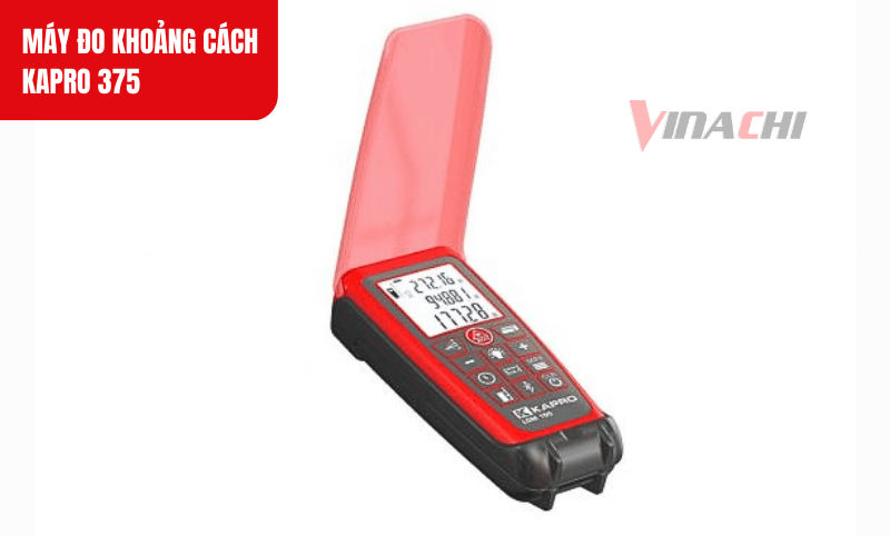 Máy đo khoảng cách Kapro 375 làm từ bỏ nhựa cao cấp, chống va đập tốt