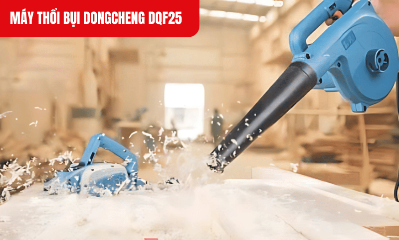 Lưu lượng khí mạnh mẽ lên đến 2.5 m3/phút, làm sạch nhanh chóng và hiệu quả