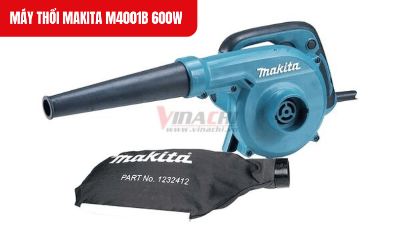 Máy thổi Makita M4001B 600W giúp làm sạch bụi bẩn nhanh chóng trên bề mặt