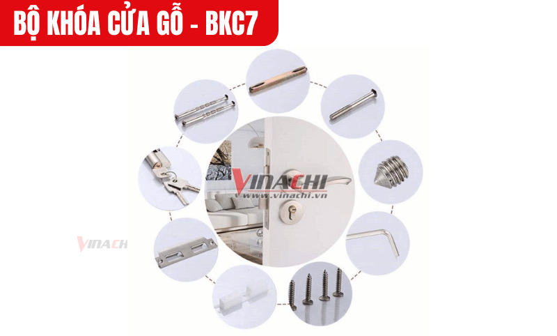 Cố định khóa chắc chắn nhưng không siết quá mạnh để tránh làm cong vênh hoặc hỏng tay nắm