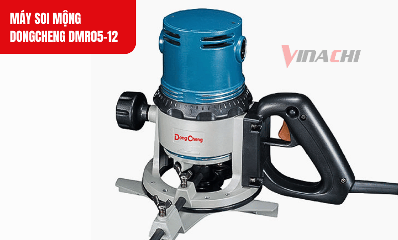 Máy soi mộng Dongcheng DMR05-12 với công suất 1240W đảm bảo gia công gỗ mạnh mẽ và hiệu quả