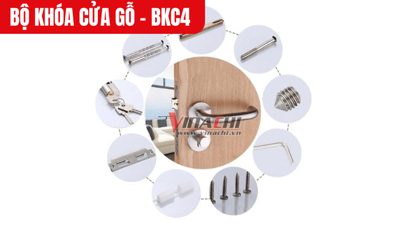 Tay nắm bị lỏng sau một thời gian sử dụng dùng tua vít siết chặt lại các ốc vít cố định tay nắm