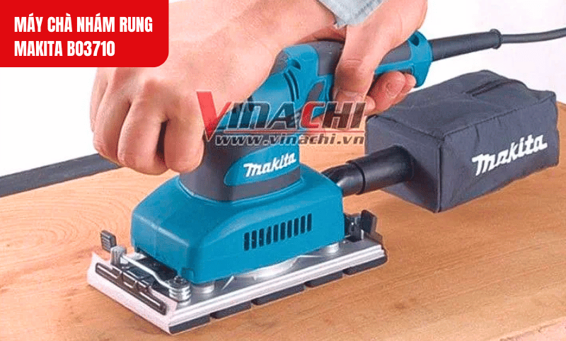 Thiết kế gọn nhẹ 1.6kg giúp thao tác dễ dàng trên mọi bề mặt gỗ và kim loại