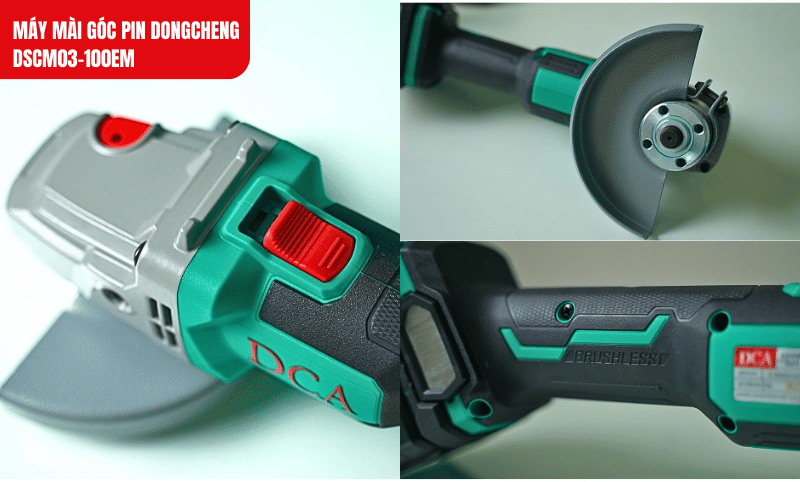 Đường kính đĩa 100mm và trục chính M10 phù hợp với nhiều loại đĩa mài và cắt khác nhau