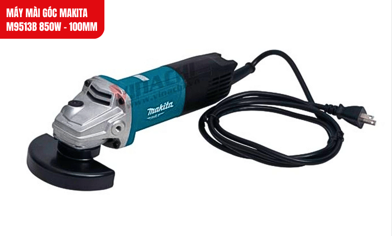Máy mài góc Makita M9513B 850W với thiết kế nhỏ gọn, dễ cầm nắm