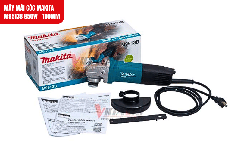 Công suất 850W mạnh mẽ, đáp ứng tốt nhu cầu mài kim loại và đá