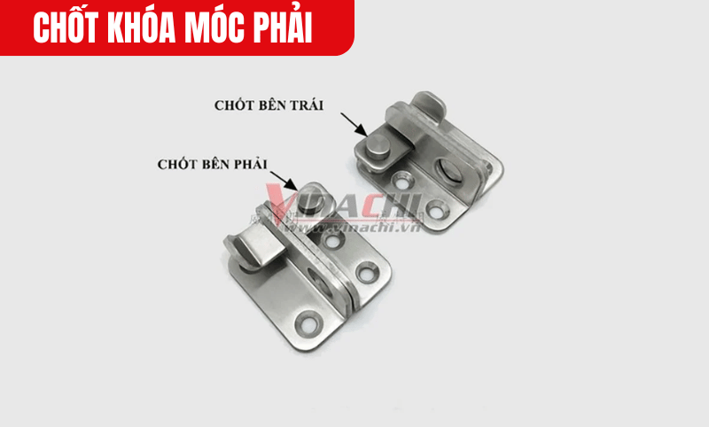 Chốt khóa móc phải sở hữu kích thước tối ưu, không chiếm nhiều diện tích