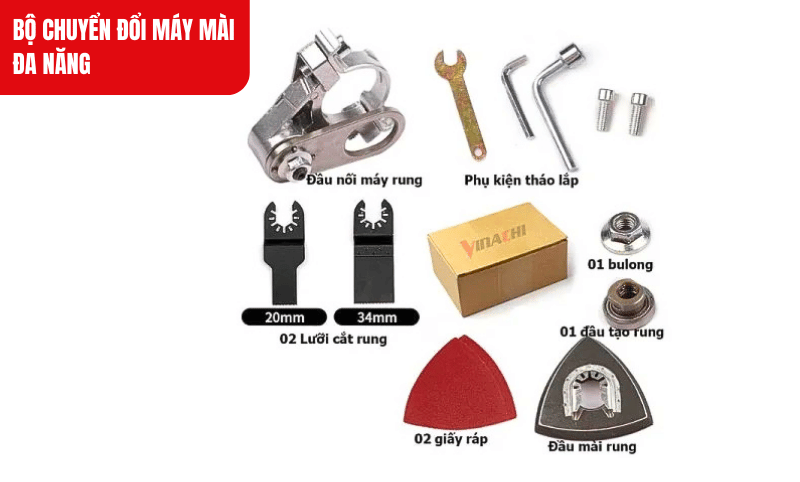 Bộ chuyển đổi phù hợp với đĩa cắt 100mm, trục cốt M10, dễ dàng lắp đặt và sử dụng