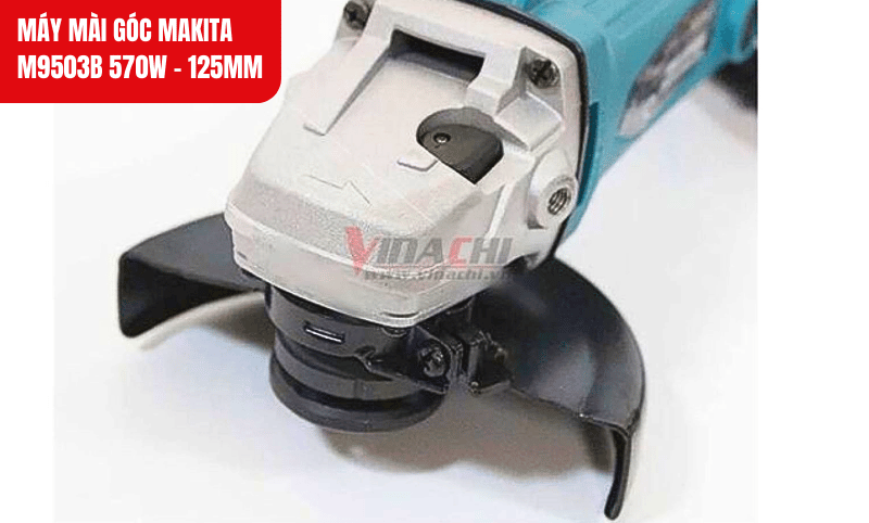 Đường kính đá mài 125mm, phù hợp cho nhiều công việc gia công kim loại, gạch, đá