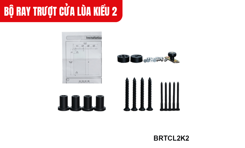 Đo kỹ chiều dài, chiều cao và trọng lượng của cánh cửa để chọn ray có kích thước phù hợp 1,5m hoặc 2m