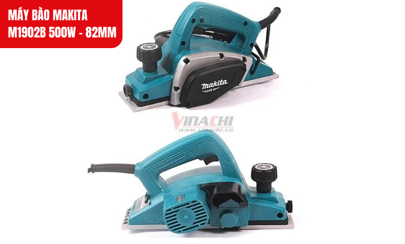 Máy bào Makita M1902B có kích thước vừa tay, giúp thao tác dễ dàng và giảm mỏi khi sử dụng lâu dài