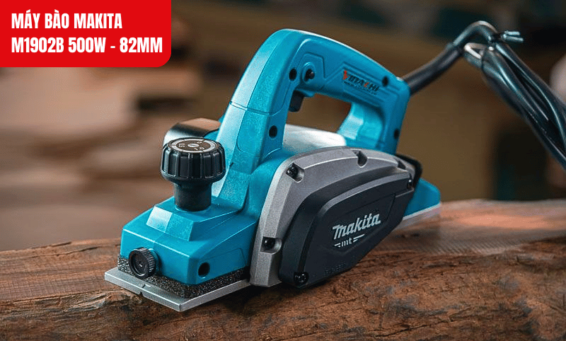 Công suất 500W mạnh mẽ, tốc độ 16.000 vòng/phút giúp bào gỗ nhanh, mịn và chính xác