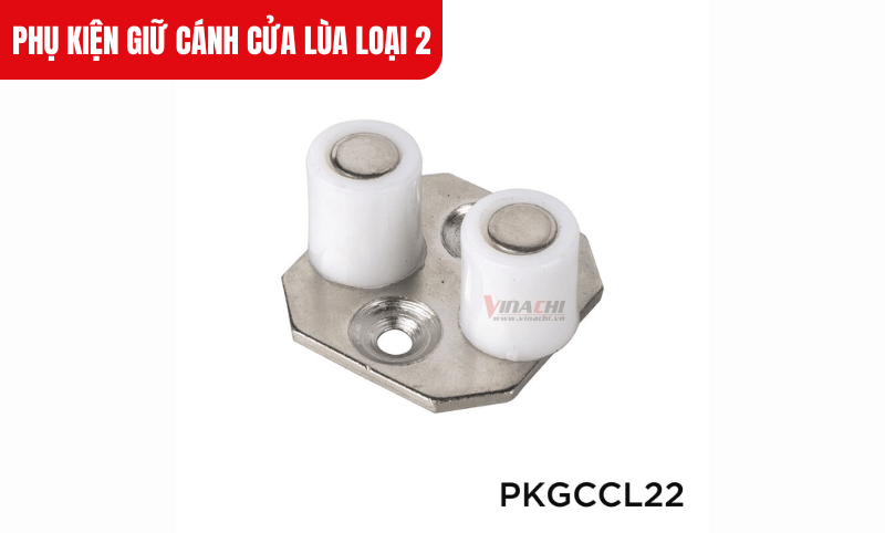 Phụ kiện giữ cánh cửa lùa loại 2 được làm từ nhựa cao cấp, có độ cứng cáp và khả năng chịu lực tốt
