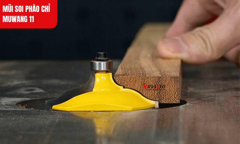 Mũi soi phào chỉ Muwang 11 – Thiết kế chắc chắn với lưỡi hợp kim sắc bén, phù hợp gia công gỗ mềm đến cứng vừa