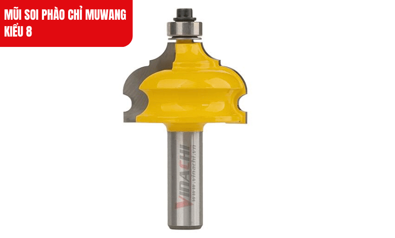 Mũi soi phào chỉ Muwang kiểu 8, lưỡi hợp kim sắc bén, đảm bảo đường cắt mượt mà và chính xác