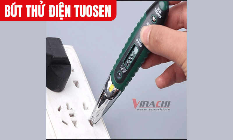 Bút thử Tuosen có thể kiểm tra nguồn điện trong hầu hết các loại ổ cắm thông dụng