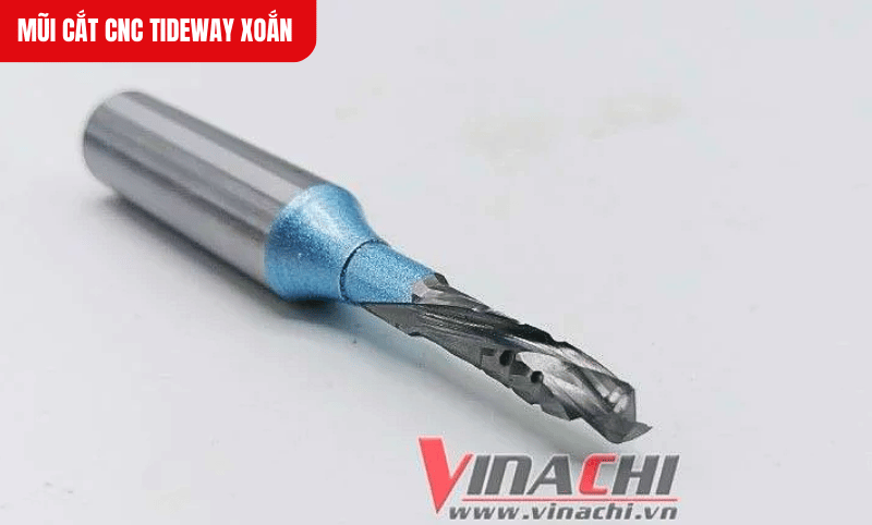 Mũi cắt CNC Tideway với kích thước đa dạng, phù hợp cho nhiều ứng dụng trên máy CNC, từ gia công gỗ đến kim loại