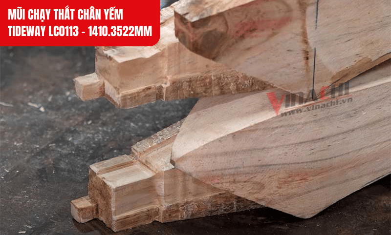 Lưỡi cắt hợp kim sắc bén cho đường soi mịn, hạn chế tình trạng xé gỗ hay cháy bề mặt