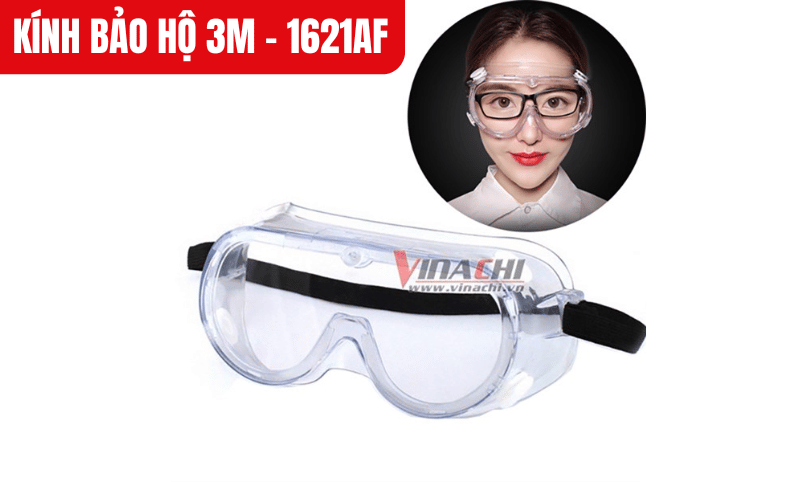 Kính bảo hộ 3M - 1621AF có khả năng bảo vệ mắt khỏi các tác nhân nguy hiểm