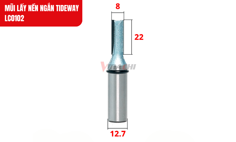 Kích thước chi tiết của mũi lấy nền Tideway LC0102