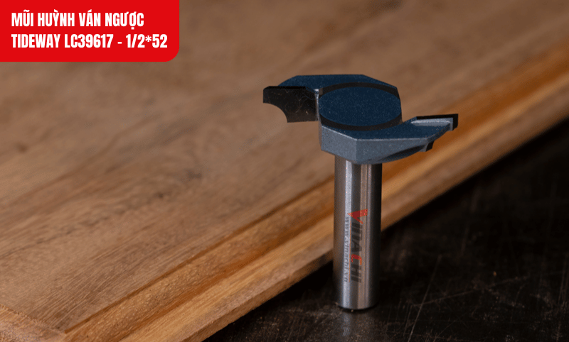 Mũi ăn sâu đến 10mm, thích hợp đánh ván độ dày và tạo đường hèm sâu