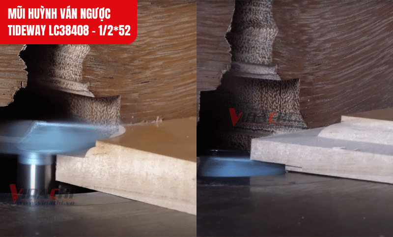 Mũi có khả năng tạo huỳnh ván dày từ 8mm đến 11mm, phù hợp cho nhiều kiểu khung cửa hiện đại