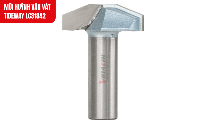 Mũi huỳnh ván vát chuyên dùng tạo rãnh vát thẩm mỹ trên cánh cửa và tủ gỗ nội thất