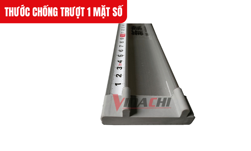 Thước chống trượt 1 mặt số chủ yếu dùng để đo chiều dài và hỗ trợ cắt thẳng