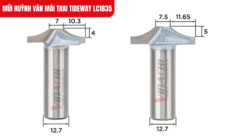 Ảnh minh họa kích thước chi tiết của phân loại 1/2*1-1/8 & 1/2*1-1/4