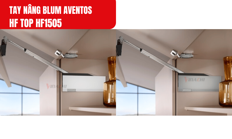 Tay nâng Blum AVENTOS HF1505 có thể lắp cho tủ cũ miễn là tủ đáp ứng các yêu cầu về kích thước và chất liệu