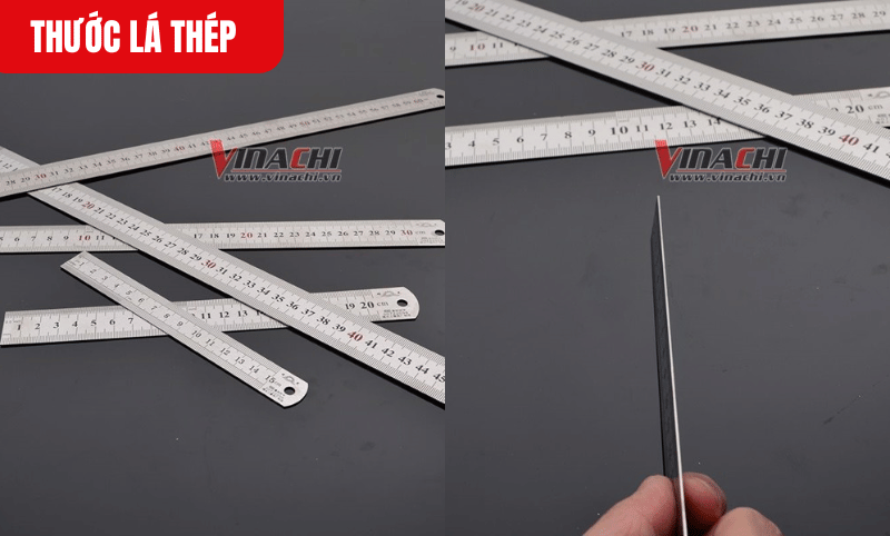 Thước có sẵn các phiên bản 30cm, 50cm và 100cm đáp ứng nhu cầu đo từ các chi tiết nhỏ đến các khoảng cách lớn