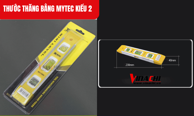 Kích thước chi tiết của sản phẩm Thước thăng bằng Mytec kiểu 2