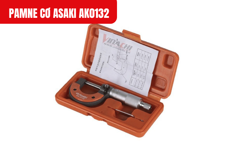 Pamne cơ Asaki AK0132 đi kèm hộp đựng chuyên dụng, thuận tiện cho việc cất giữ và bảo vệ