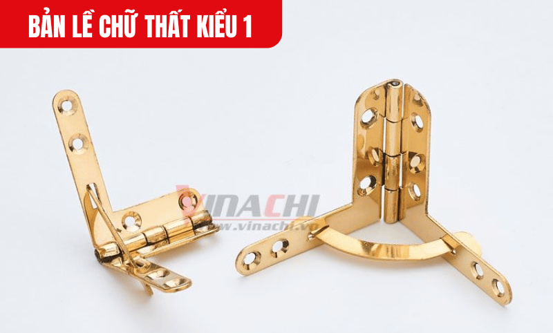 Bản lề chữ thất kiểu 1 được làm từ hợp kim kẽm cao cấp