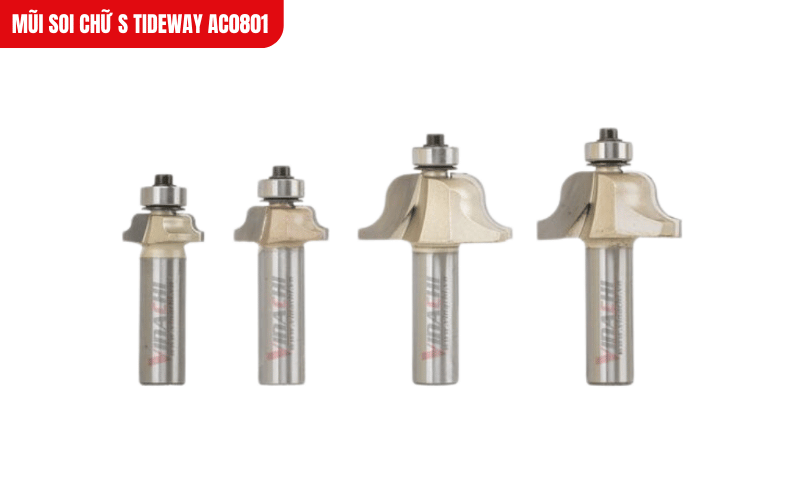 Mũi soi chữ S Tideway AC0801 lưỡi hợp kim Đài Loan sắc bén, cứng cáp