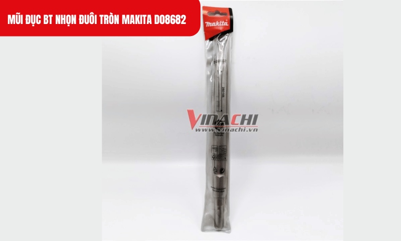 Mũi D08682 chỉ phát huy tối đa hiệu quả khi sử dụng với các máy đục Makita có công suất phù hợp