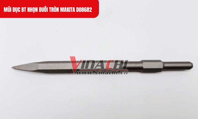 Mũi đục BT nhọn Makita D-08682 chịu lực và chịu mài mòn cực tốt