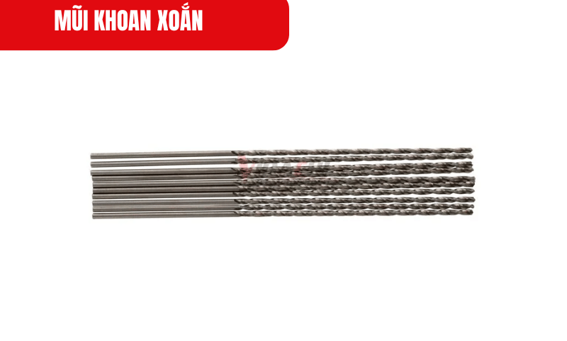 Được chế tạo từ thép gió HSS chất lượng cao, Mũi khoan xoắn tăng khả năng chịu nhiệt, chống mài mòn