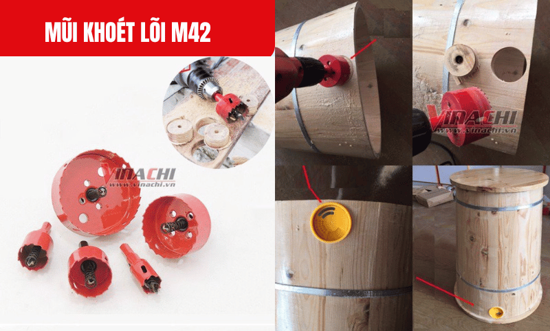 Bề mặt lỗ khoan bị xơ, cháy cạnh hoặc nứt do tốc độ khoan quá cao, lực khoan không đều hoặc vật liệu không được cố định chắc