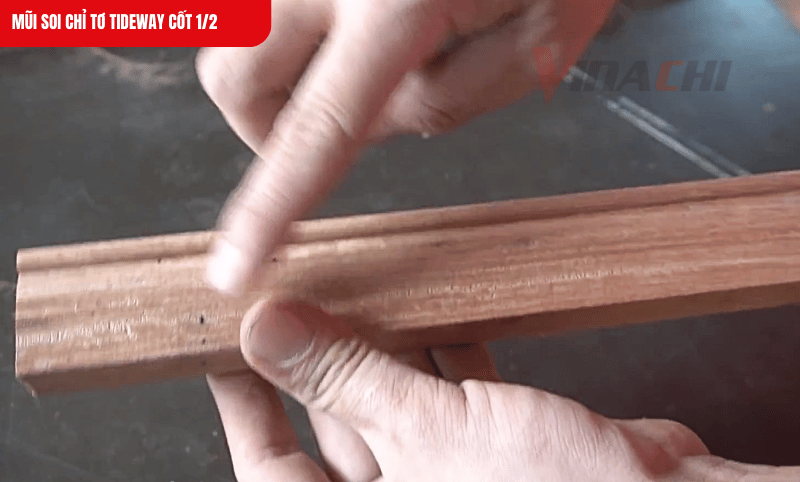 Đường soi sắc nét, tạo hiệu ứng thẩm mỹ tinh tế cho bề mặt gỗ khi hoàn thiện