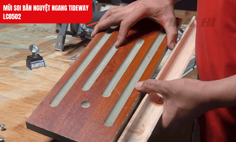 Mũi soi Tideway LC0502 tạo đường lõm bán nguyệt sắc nét, lý tưởng cho trang trí nội thất gỗ